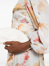 Zimmermann Ascension Floral-Print Lace-Trim Wrap Midi Dress Clear Blue