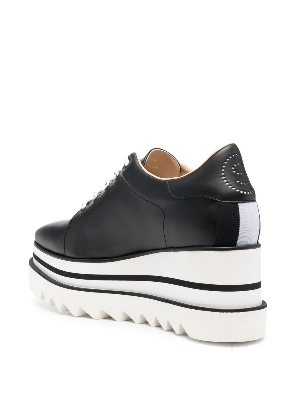 Stella McCartney Elyse Eco Alter Low-Top Platform Sneakers Black