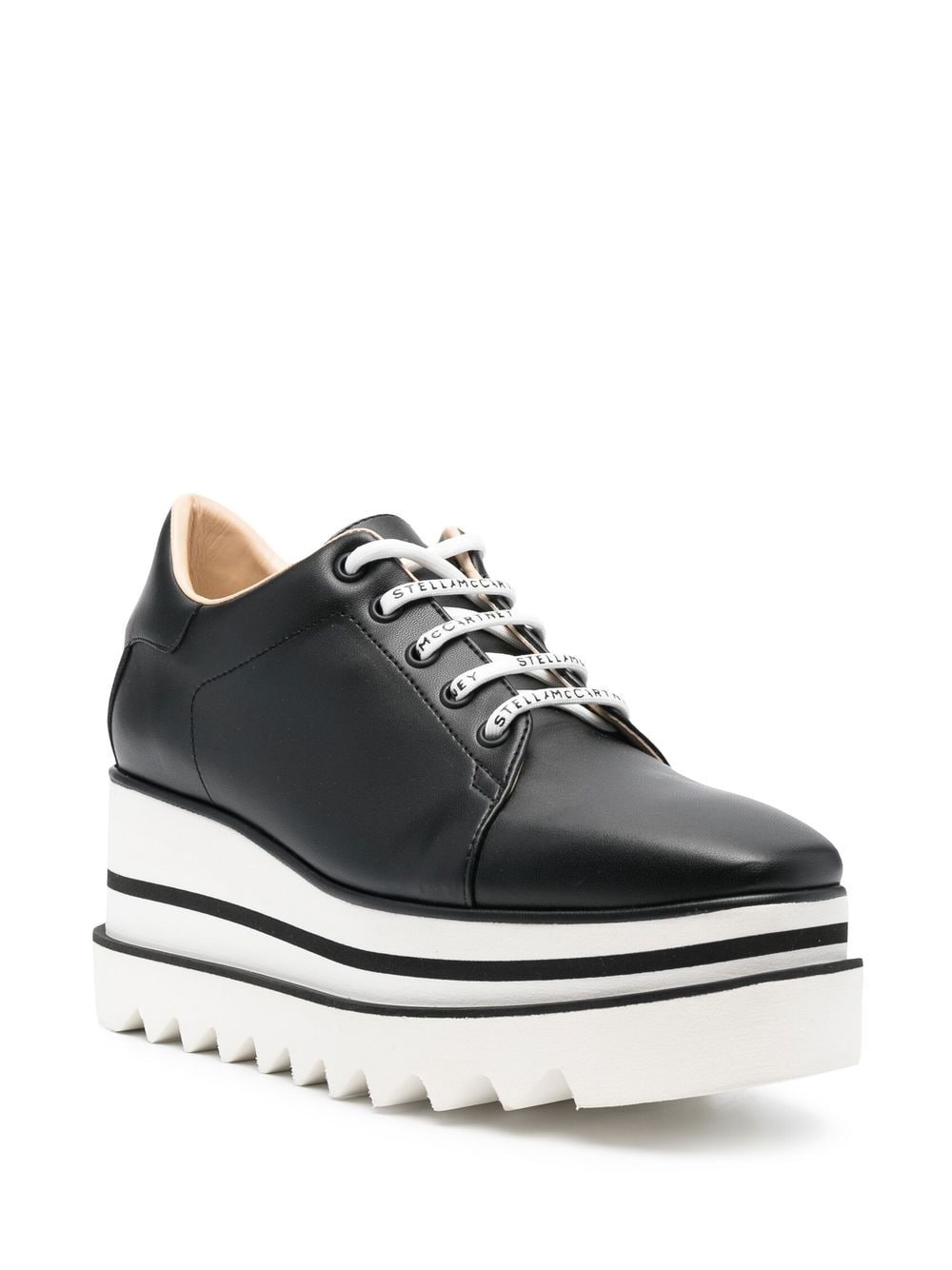 Stella McCartney Elyse Eco Alter Low-Top Platform Sneakers Black