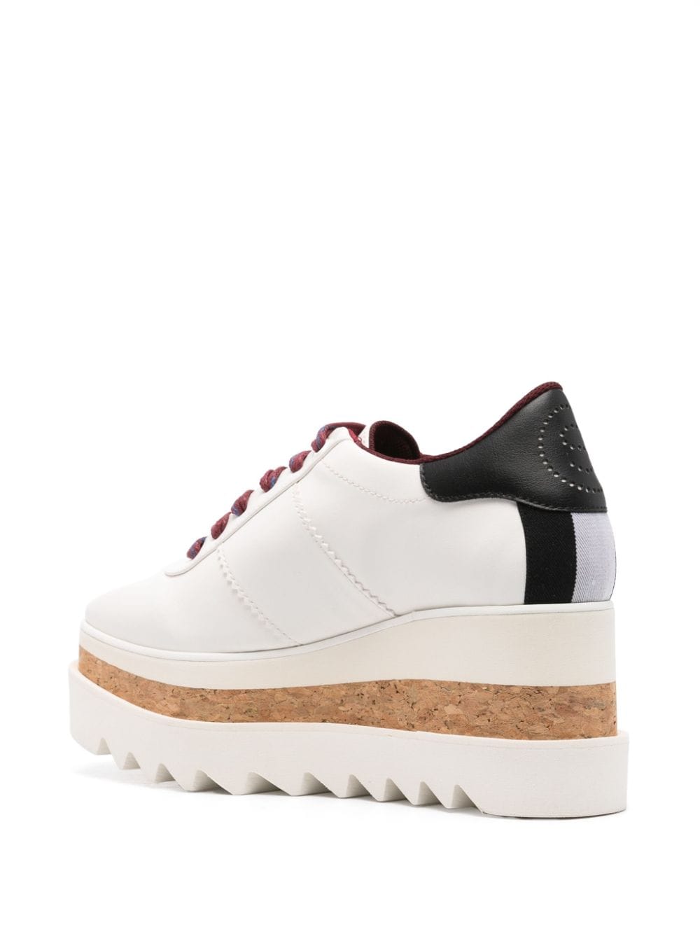 Stella McCartney Sneakelyse Faux Leather Platform Sneakers White