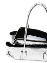 The Attico La Passeggiata Small Shoulder Bag Silver Silver