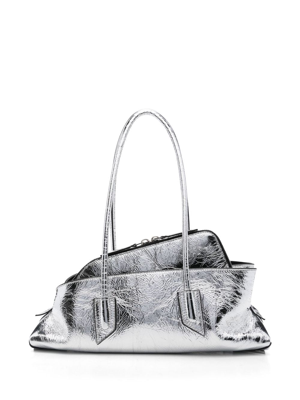 The Attico La Passeggiata Small Shoulder Bag Silver Silver