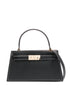 Tory Burch Lee Radziwill Small Calf Leather Handbag Black
