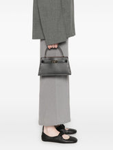 Tory Burch Lee Radziwill Small Calf Leather Handbag Black