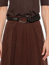 Brunello Cucinelli Pleated A-Line Brown Silk Long Skirt Brown