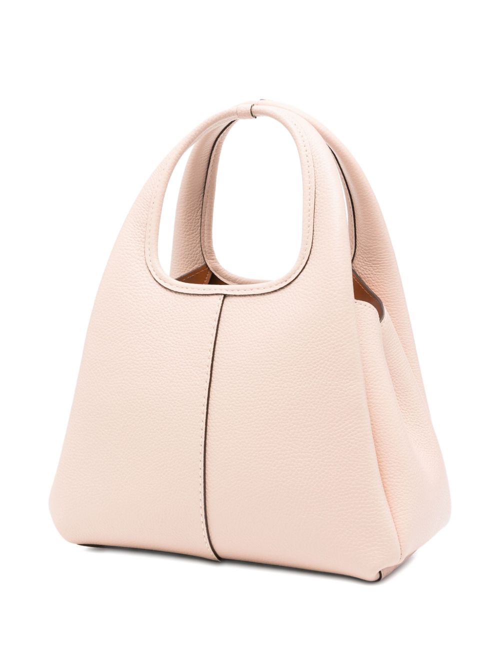 Coach Leather Structured Crossbody Handbag Beige