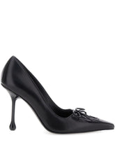 Jimmy Choo Scarlett 95 Leather Stiletto Pumps Black Black