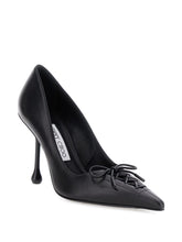 Jimmy Choo Scarlett 95 Leather Stiletto Pumps Black Black