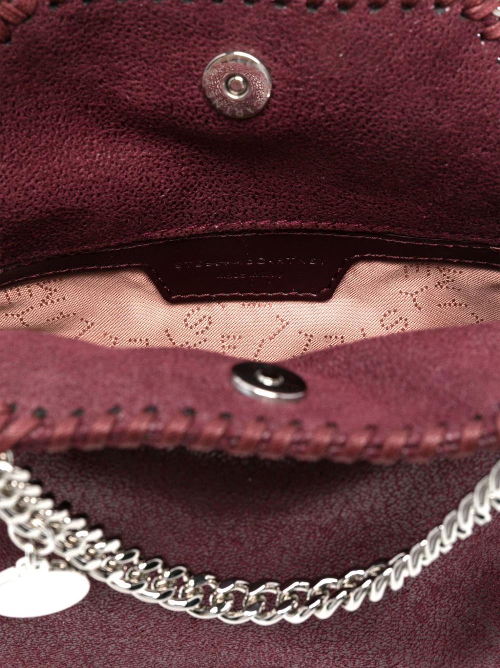 Stella McCartney Falabella Tiny Crossbody Bag Bordeaux Red