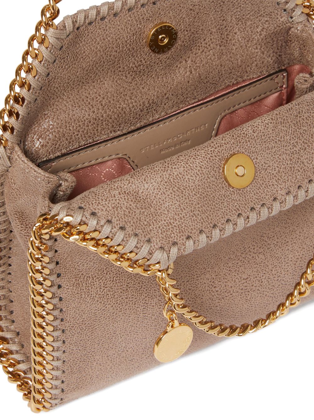Stella McCartney Falabella Tiny Crossbody Bag Beige