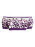 Dolce & Gabbana Off-Shoulder Maiolica Print Cotton Top Purple