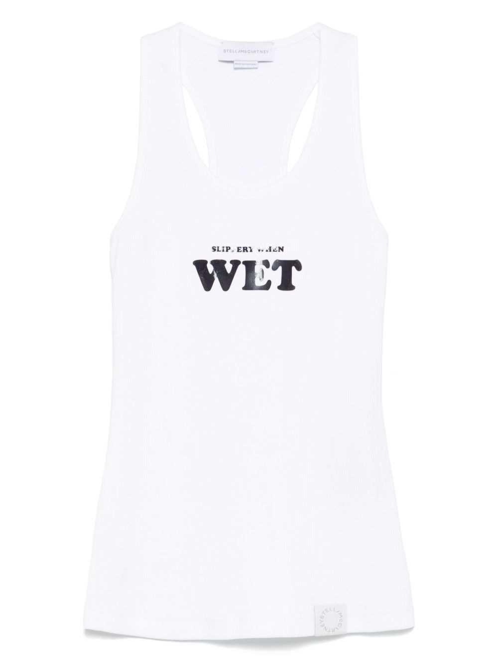 Stella McCartney Racerback White Slippery When Wet Tank Top White
