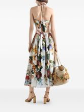 Dolce & Gabbana Floral Cotton Midi Skirt White