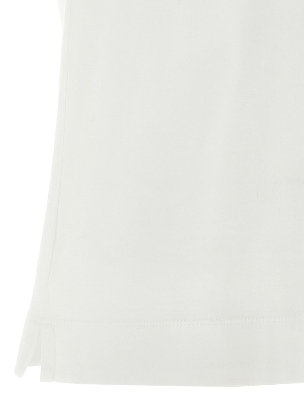 Brunello Cucinelli Cotton T-Shirt with Burgundy Trim White White