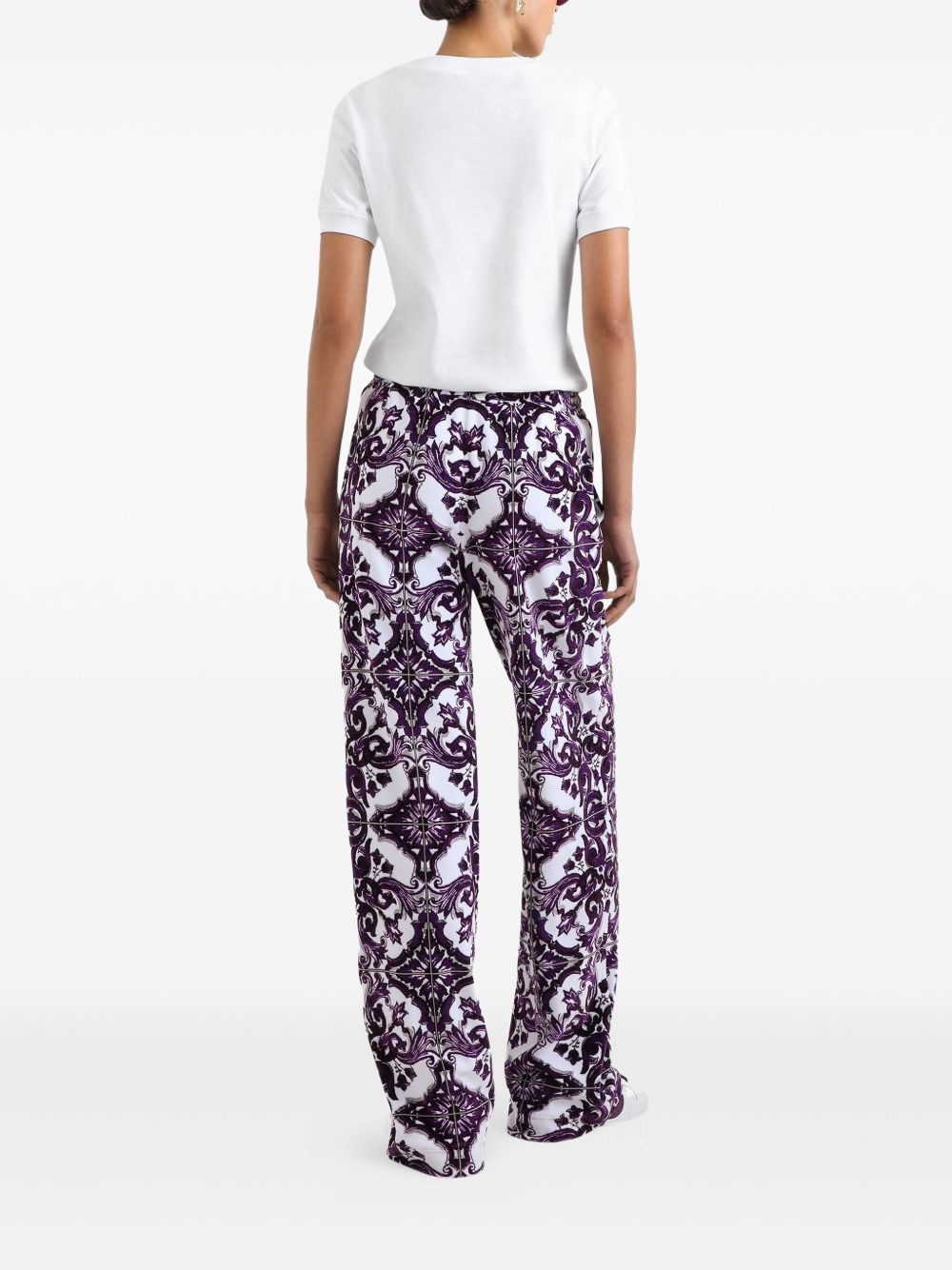 Dolce & Gabbana Cotton Logo Crewneck T-Shirt White White