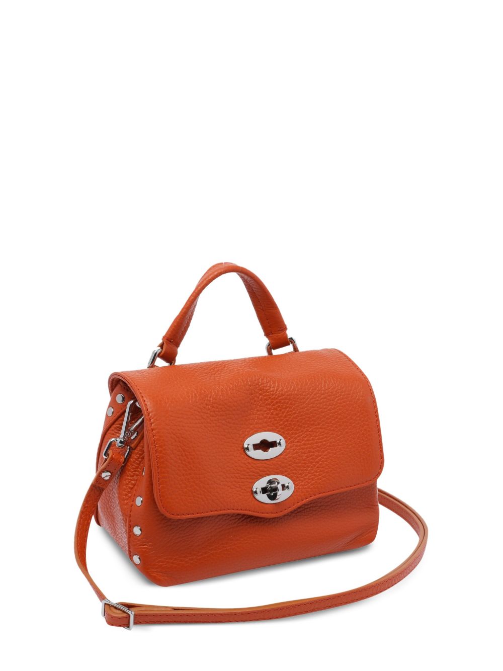 Zanellato Postina Daily Baby Leather Handbag Orange