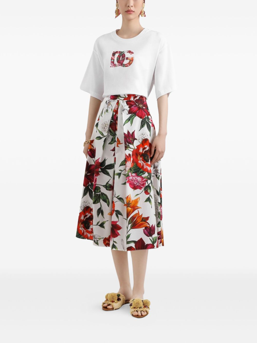 Dolce & Gabbana DG Logo Cotton T-Shirt White