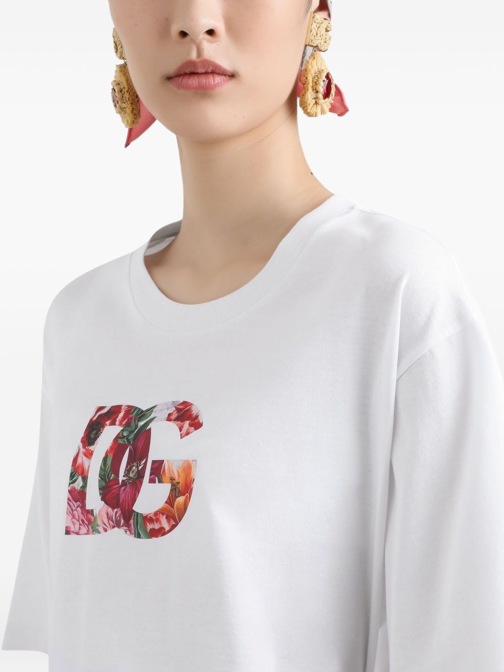 Dolce & Gabbana DG Logo Cotton T-Shirt White