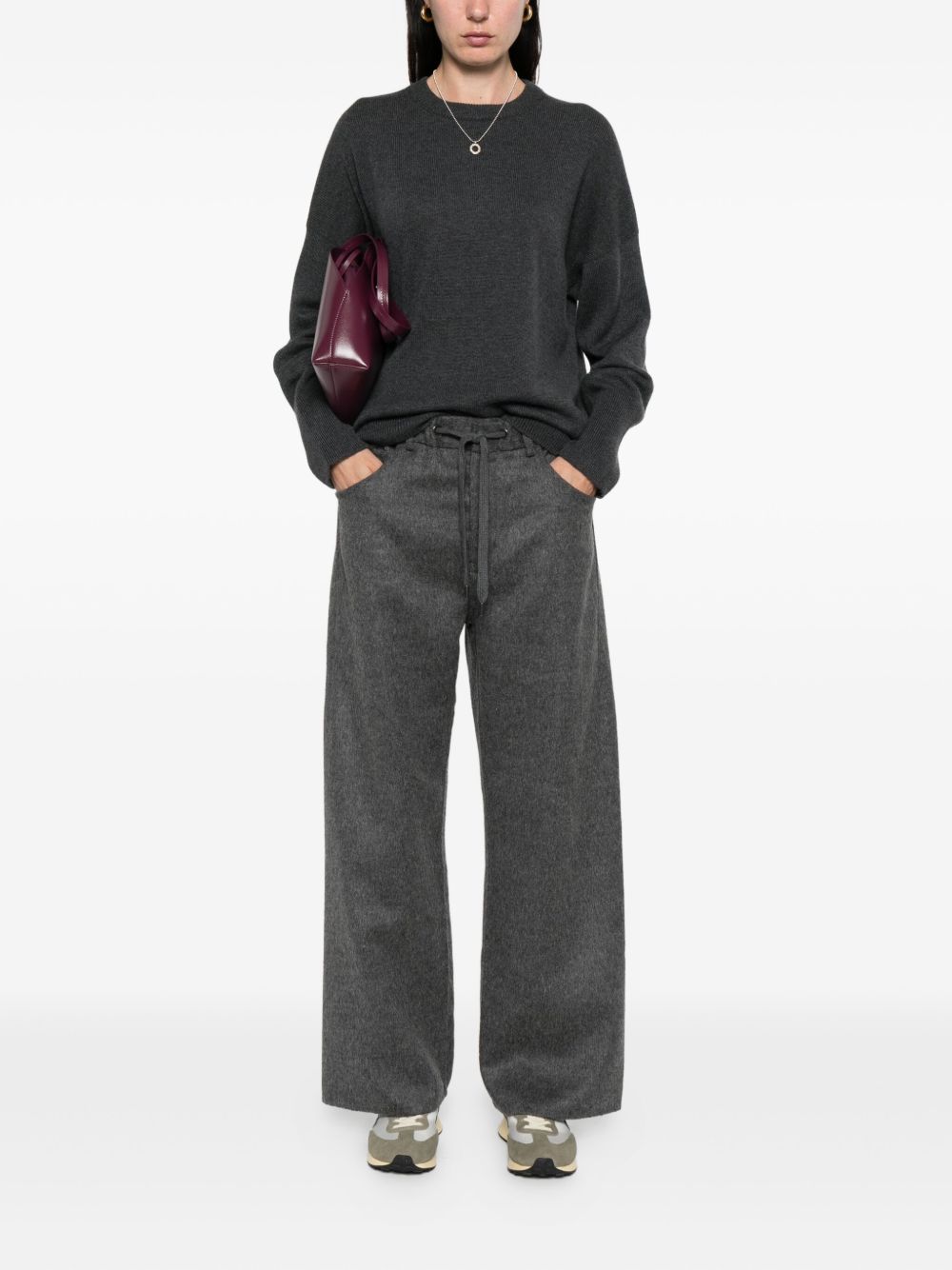 Brunello Cucinelli Cashmere Crewneck Sweater Black Black
