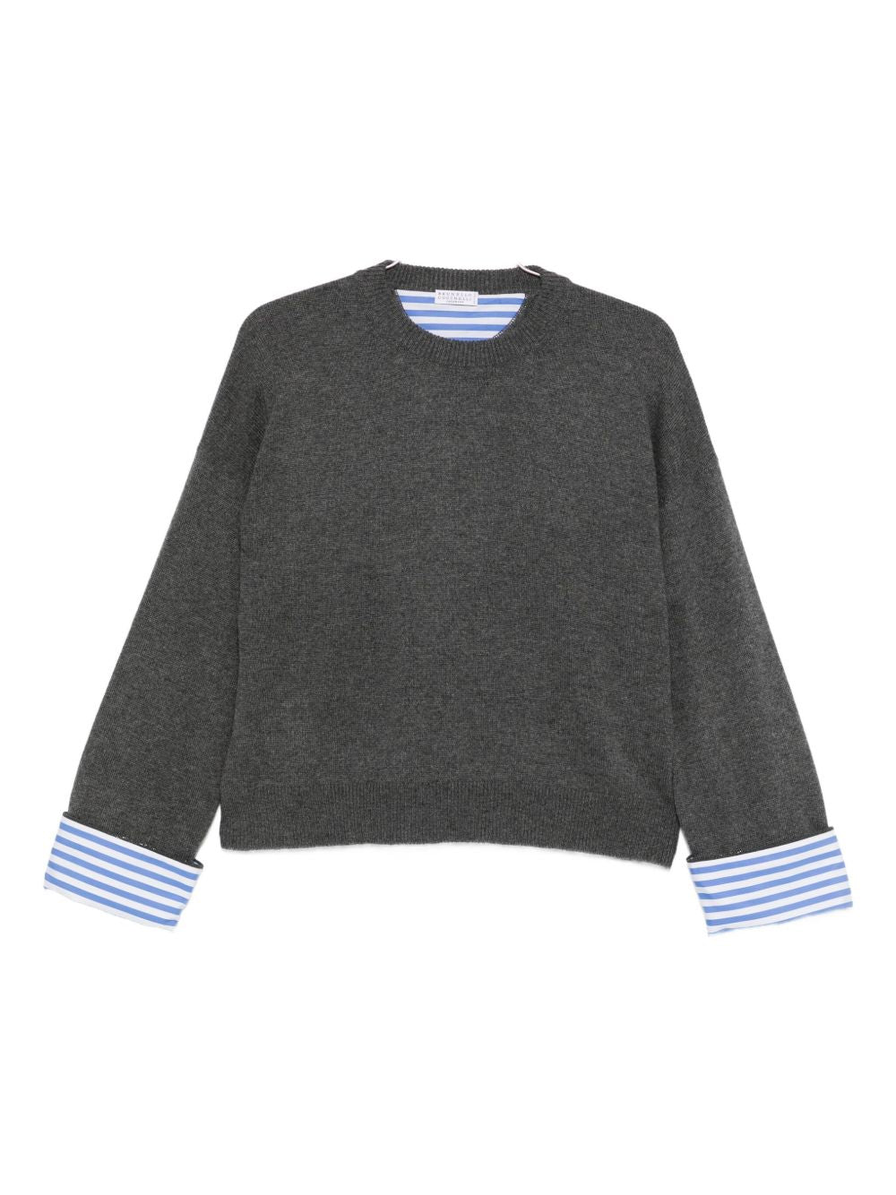 Brunello Cucinelli Cashmere Crewneck Sweater Grey