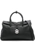 Zanellato Dotta Centauro XL Black Leather Handbag Black