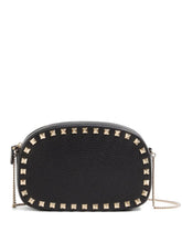 Valentino Garavani Rockstud Leather Mini Clutch Bag Black
