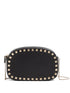 Valentino Garavani Rockstud Leather Mini Clutch Bag Black