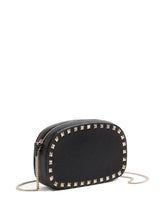 Valentino Garavani Rockstud Leather Mini Clutch Bag Black