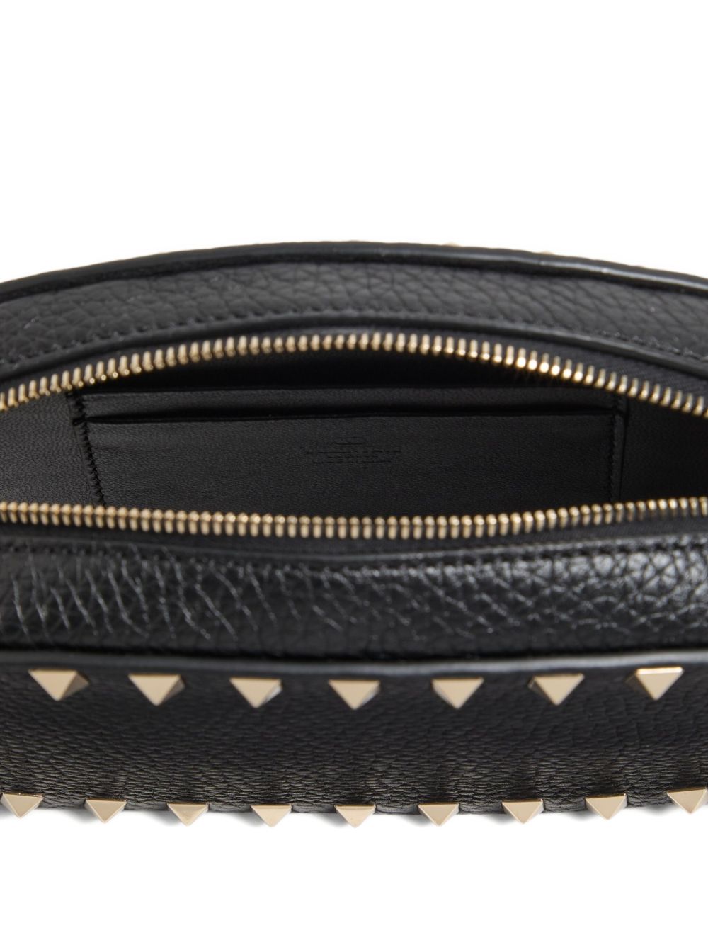 Valentino Garavani Rockstud Leather Mini Clutch Bag Black