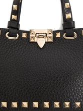 Valentino Garavani Rockstud Mini Leather Clutch Bag Black Black