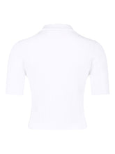 Balmain Ribbed Buttoned Crewneck Cardigan White