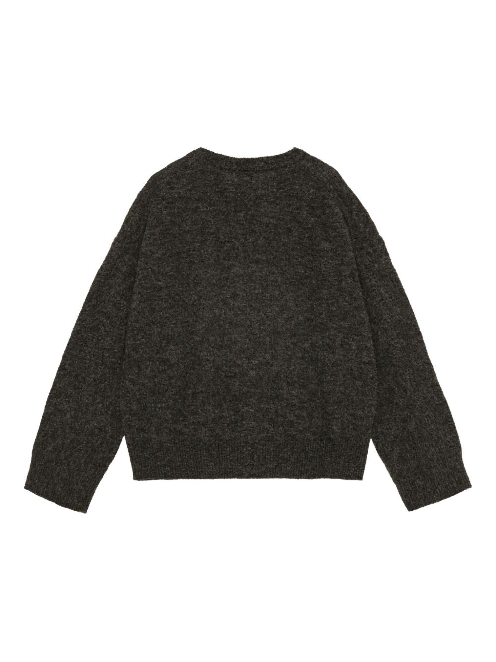 Ganni Banana Wool Crewneck Sweater Grey