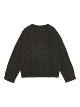 Ganni Banana Wool Crewneck Sweater Grey
