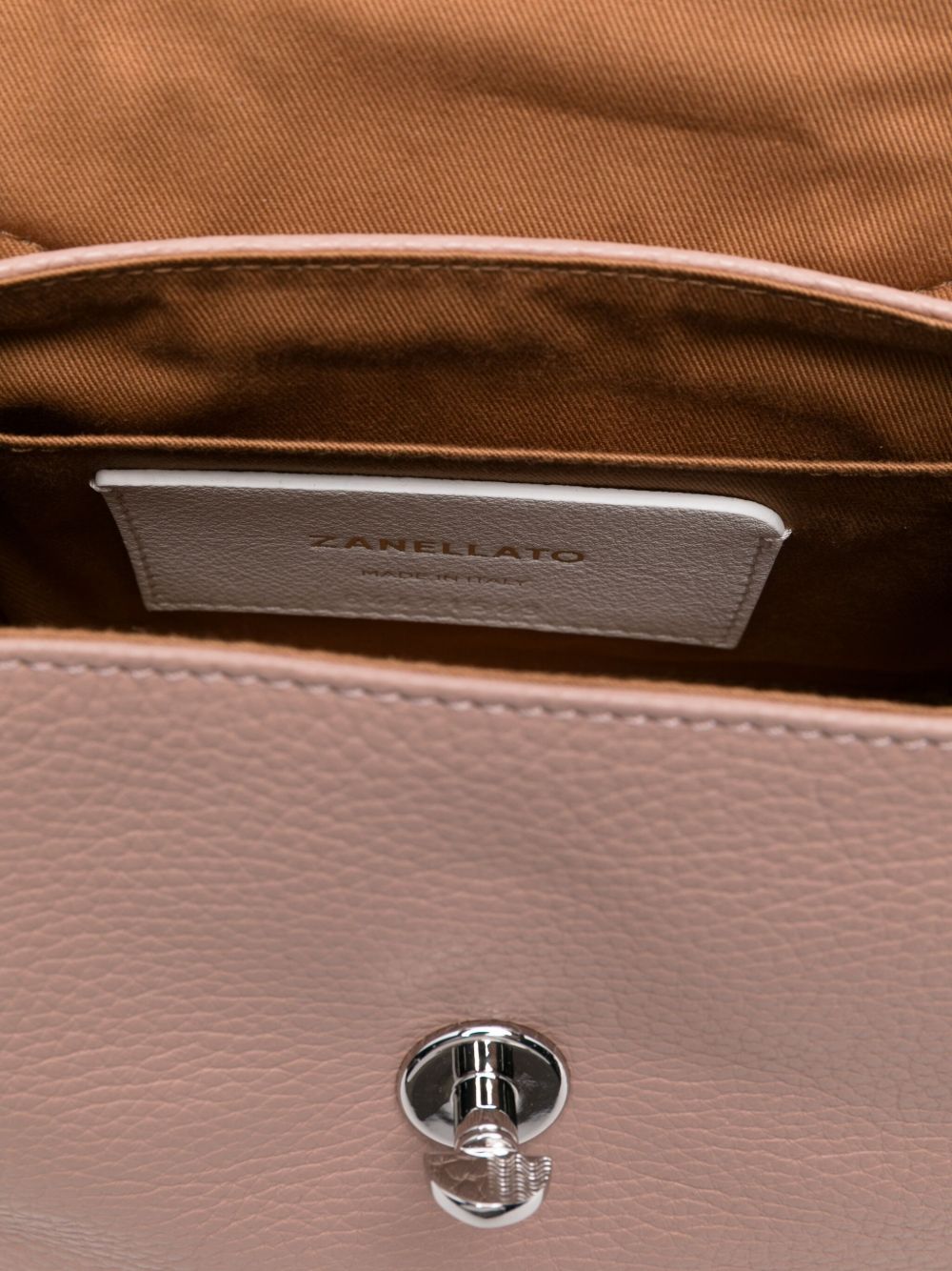 Zanellato Postina Daily Baby Leather Top Handle Bag Pink