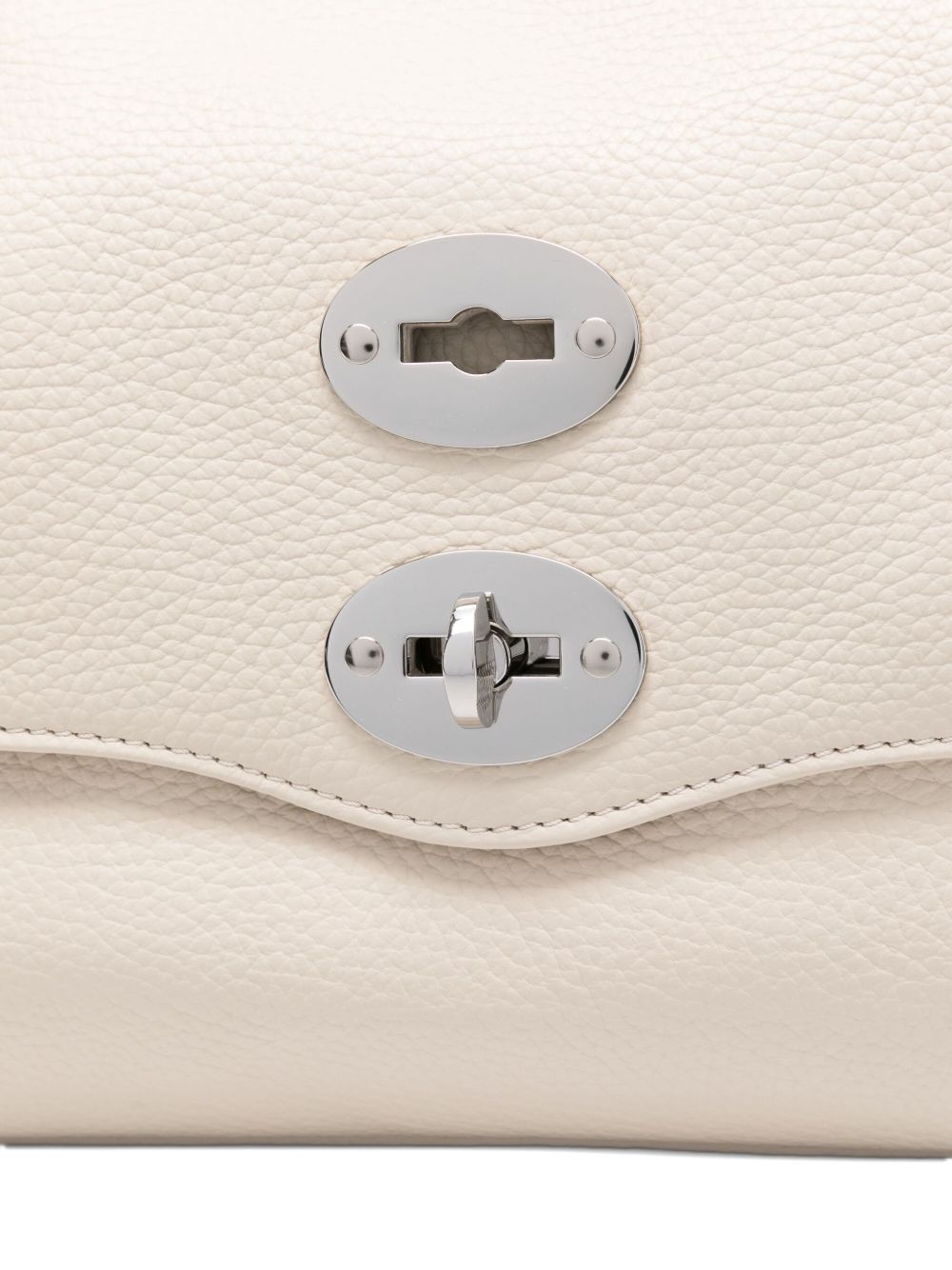 Zanellato Postina Daily Medium Leather Handbag Beige