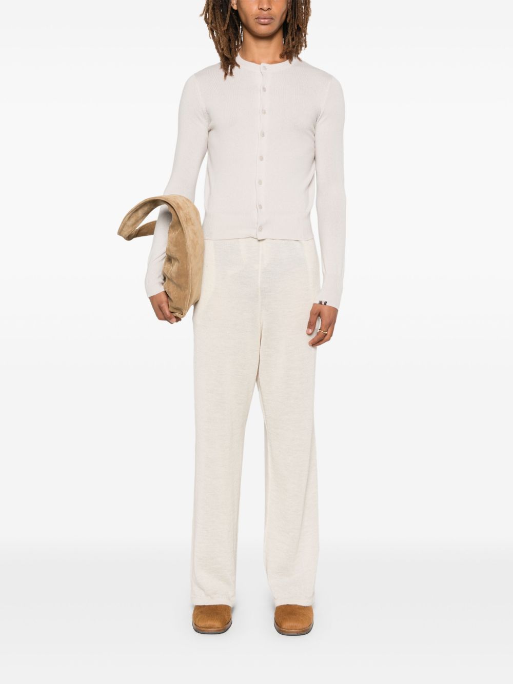 EXTREME CASHMERE Cashmere Cardigan in White White