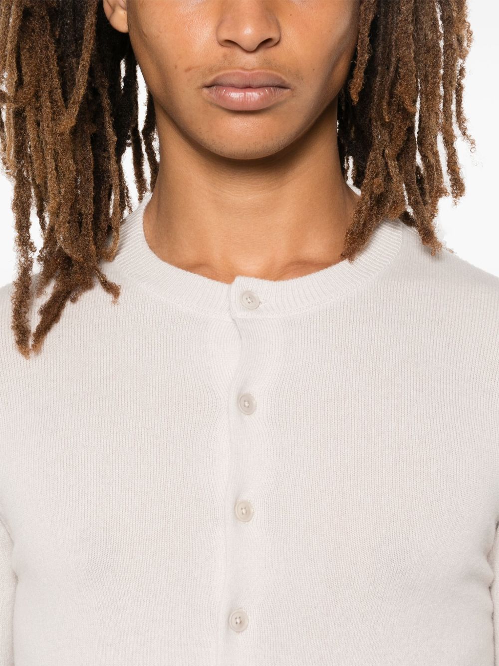 EXTREME CASHMERE Cashmere Cardigan in White White