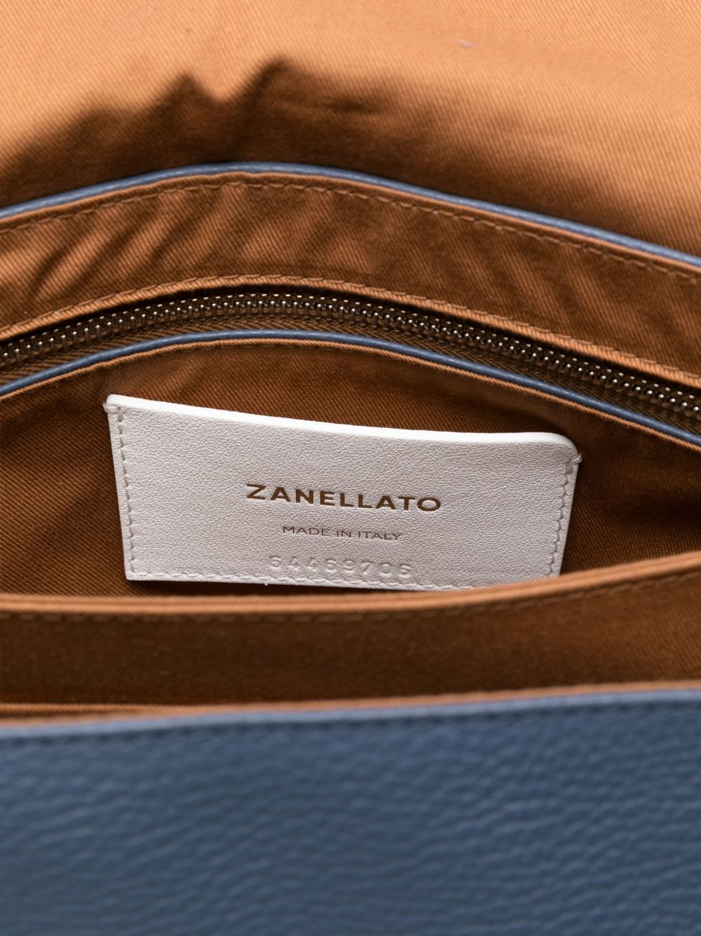 Zanellato Postina Daily Small Leather Handbag Blue