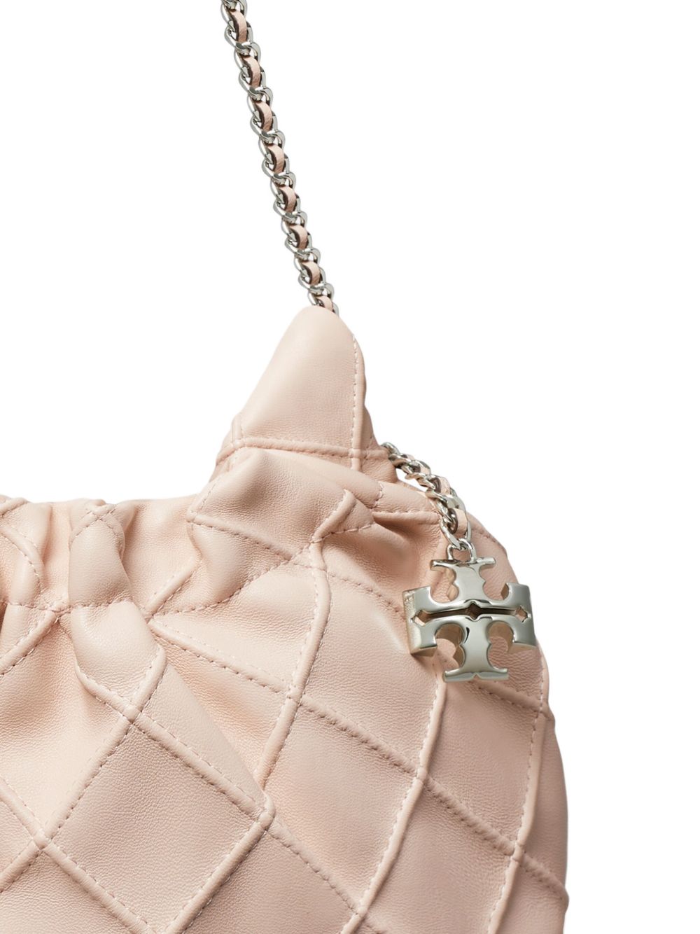 Tory Burch Fleming Mini Leather Hobo Bag Pink