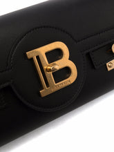Balmain B-Buzz 23 Leather Shoulder Bag Black