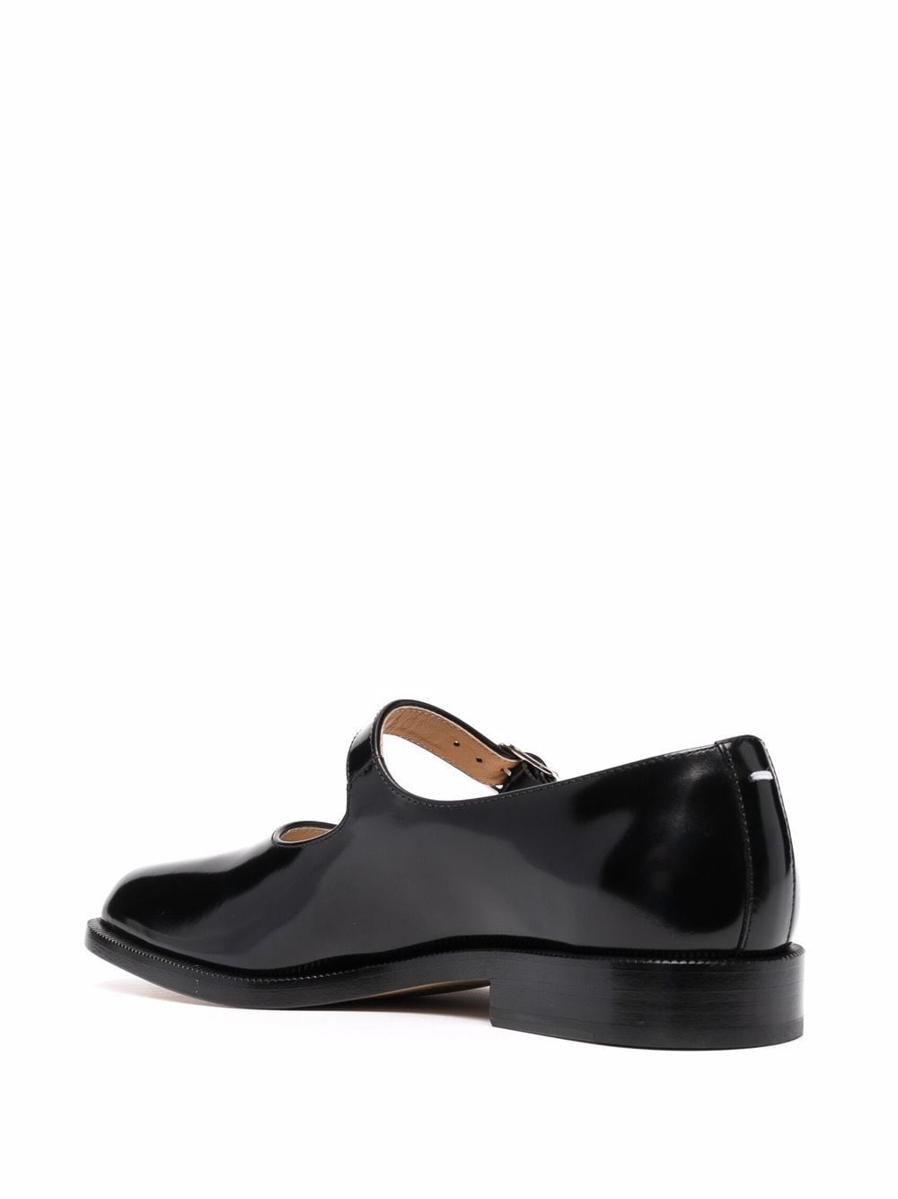 Maison Margiela Tabi Patent Leather Mary Jane Ballet Flats Black