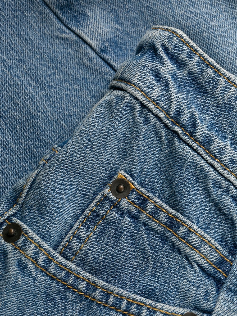 Maison Margiela Wide-Leg Décortiqué Denim Jeans Clear Blue