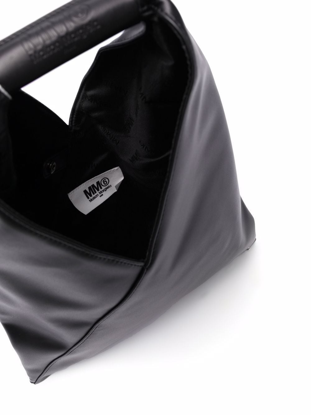 MM6 Maison Margiela Japanese Small Grained Calf Leather Handbag Black