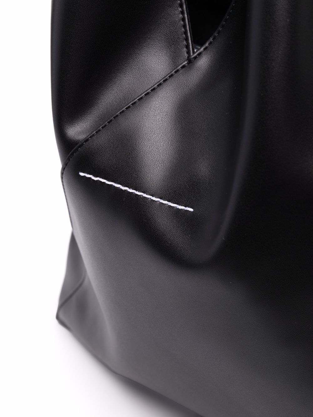MM6 Maison Margiela Japanese Small Grained Calf Leather Handbag Black
