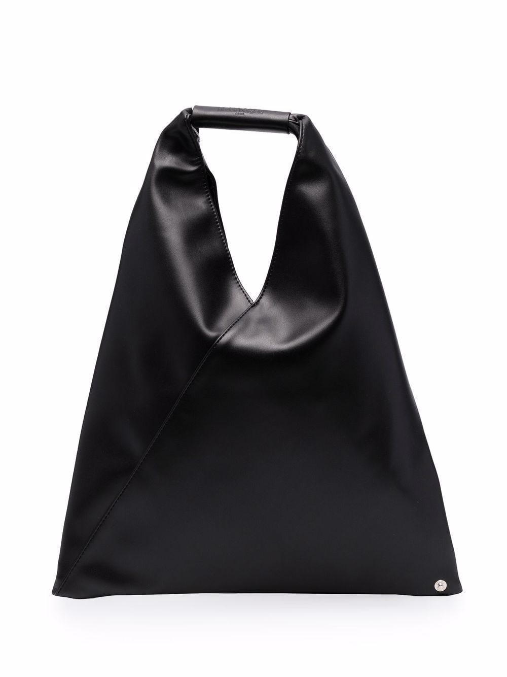 MM6 Maison Margiela Japanese Small Grained Calf Leather Handbag Black