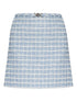 Versace Tweed Medusa Mini Skirt Blue