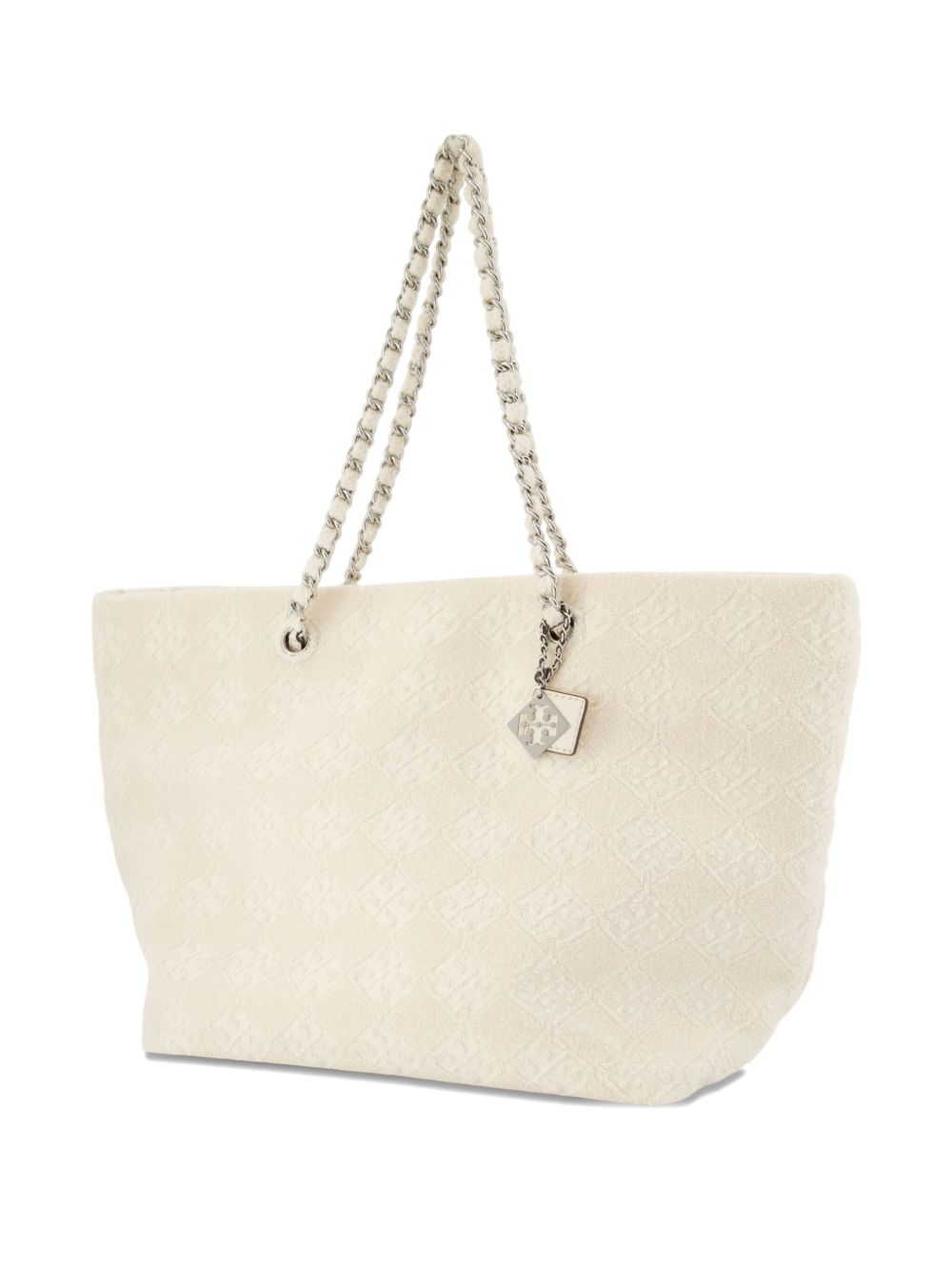Tory Burch Ella Terry Cotton Tote Bag Ivory