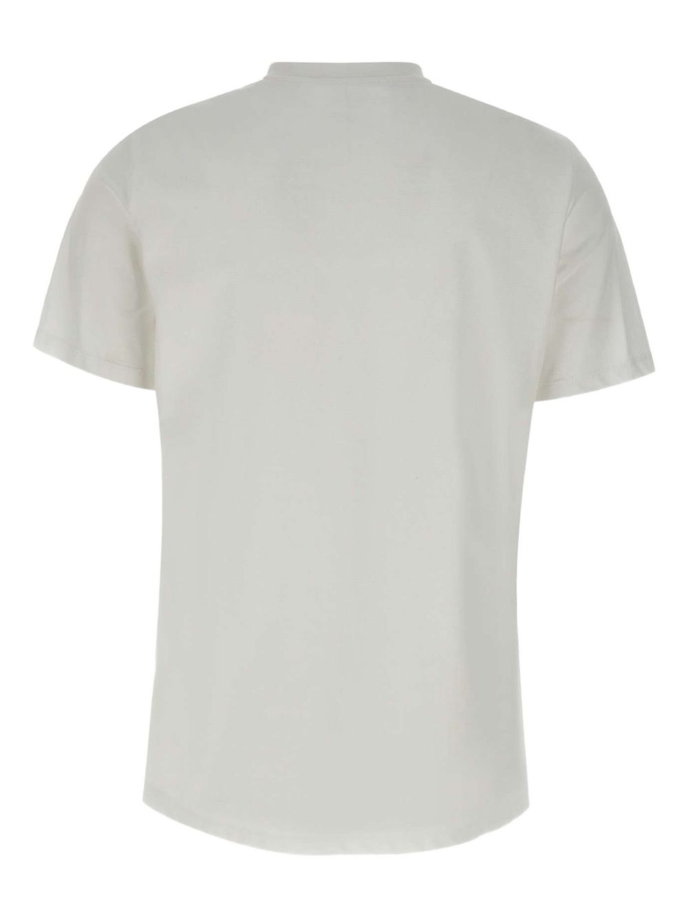Elisabetta Franchi Cotton T-Shirt with Embossed Logo and Necklace White White