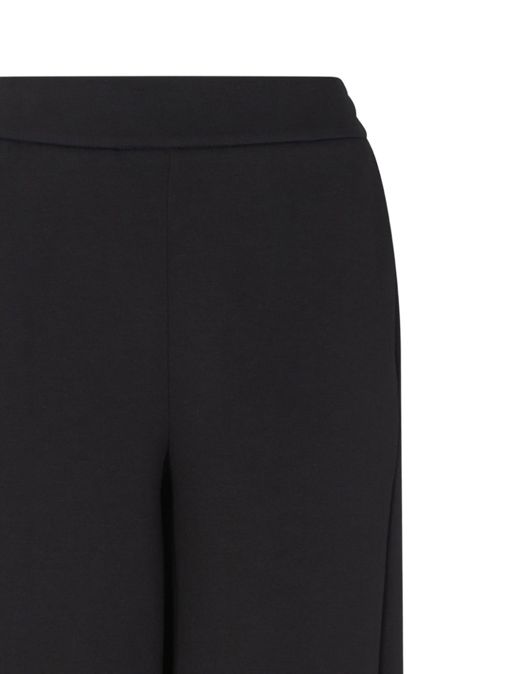 Emporio Armani High-Waisted Straight-Leg Trousers Black Black