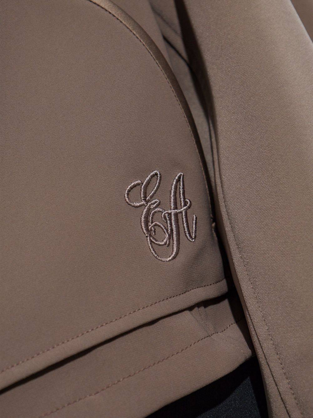 Emporio Armani Zip-Up Blouson Jacket with Oversized Pockets Dove Grey